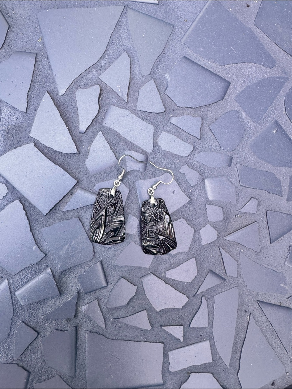 Handmade Black Boho Earrings